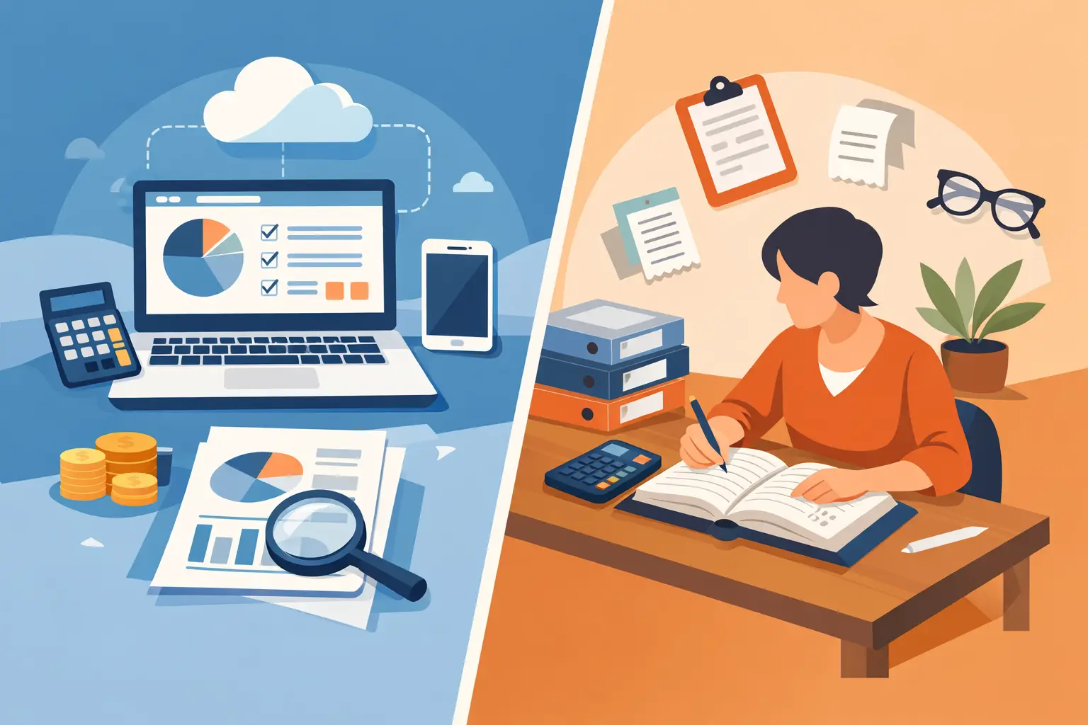 Accounting Software Versus a Bookkeeper: Which Fits?